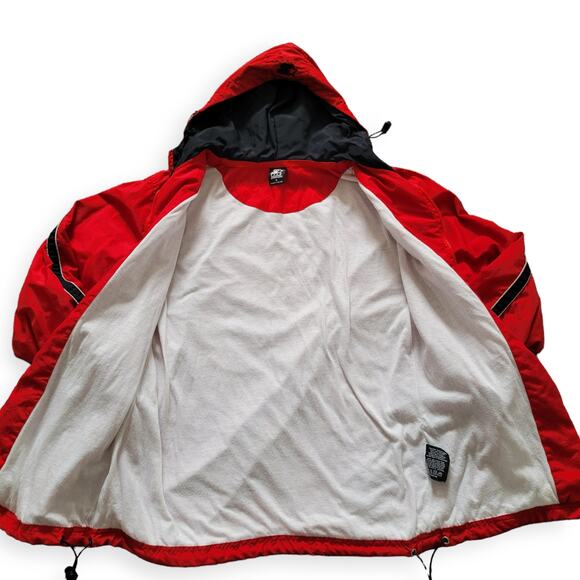 Starter Vintage Nebraska Huskers Nylon Red Black Full Zip Track Jacket Men Sz M - Picture 8 of 9